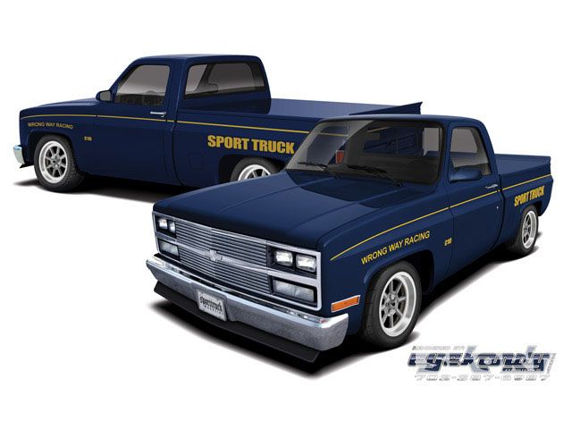 640x480 Chevy - C10 Drawing