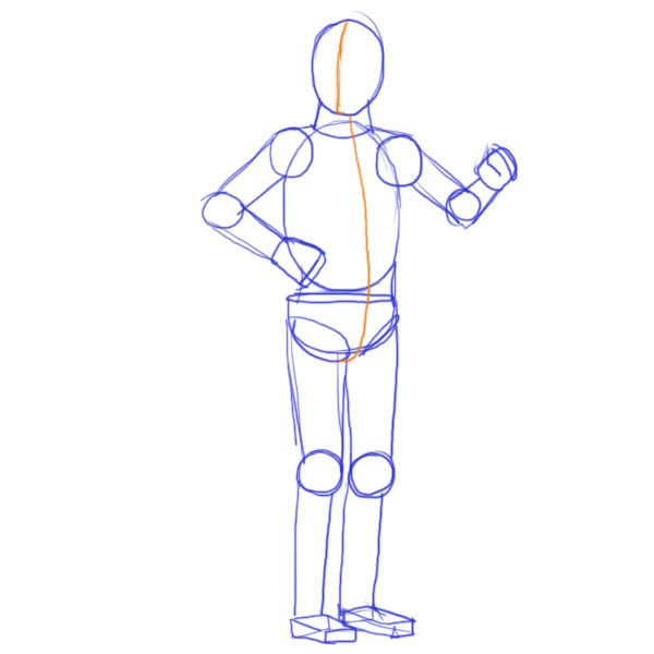 600x600 How To Draw Star Wars Characters - C3po Drawing