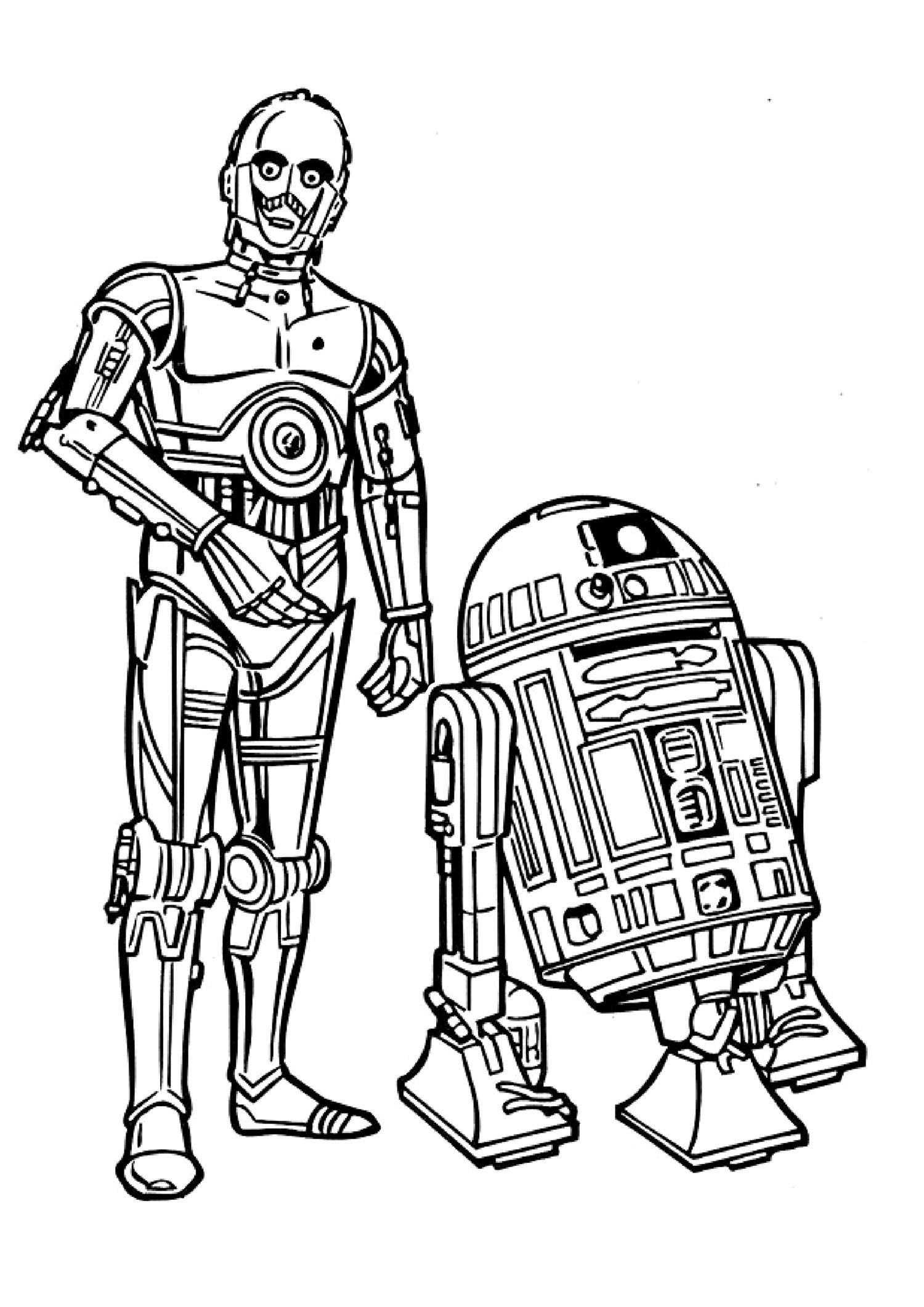1500x2121 To Print Star Wars Click On The Printer - C3po Drawing