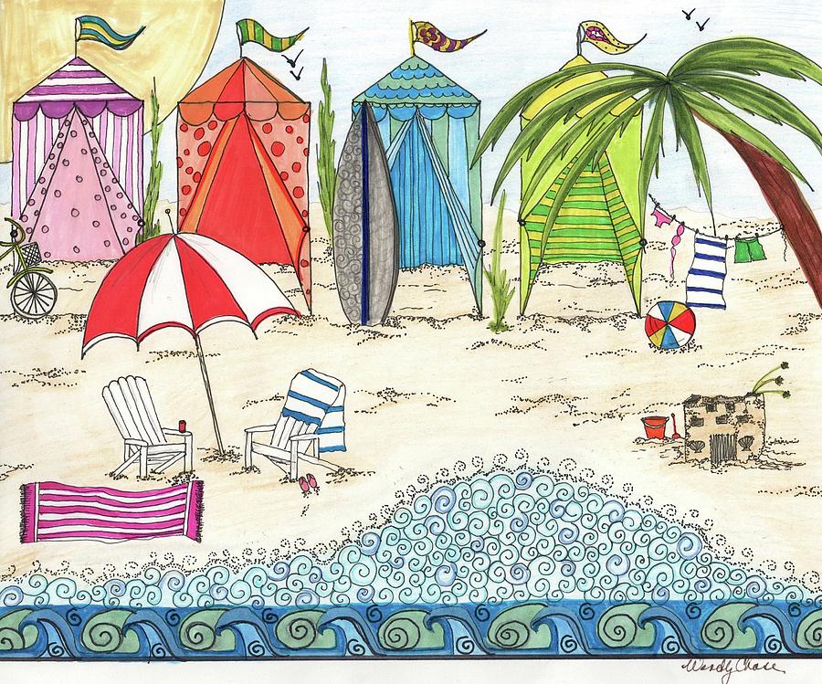 900x749 Beach Cabanas Drawing - Cabana Drawings