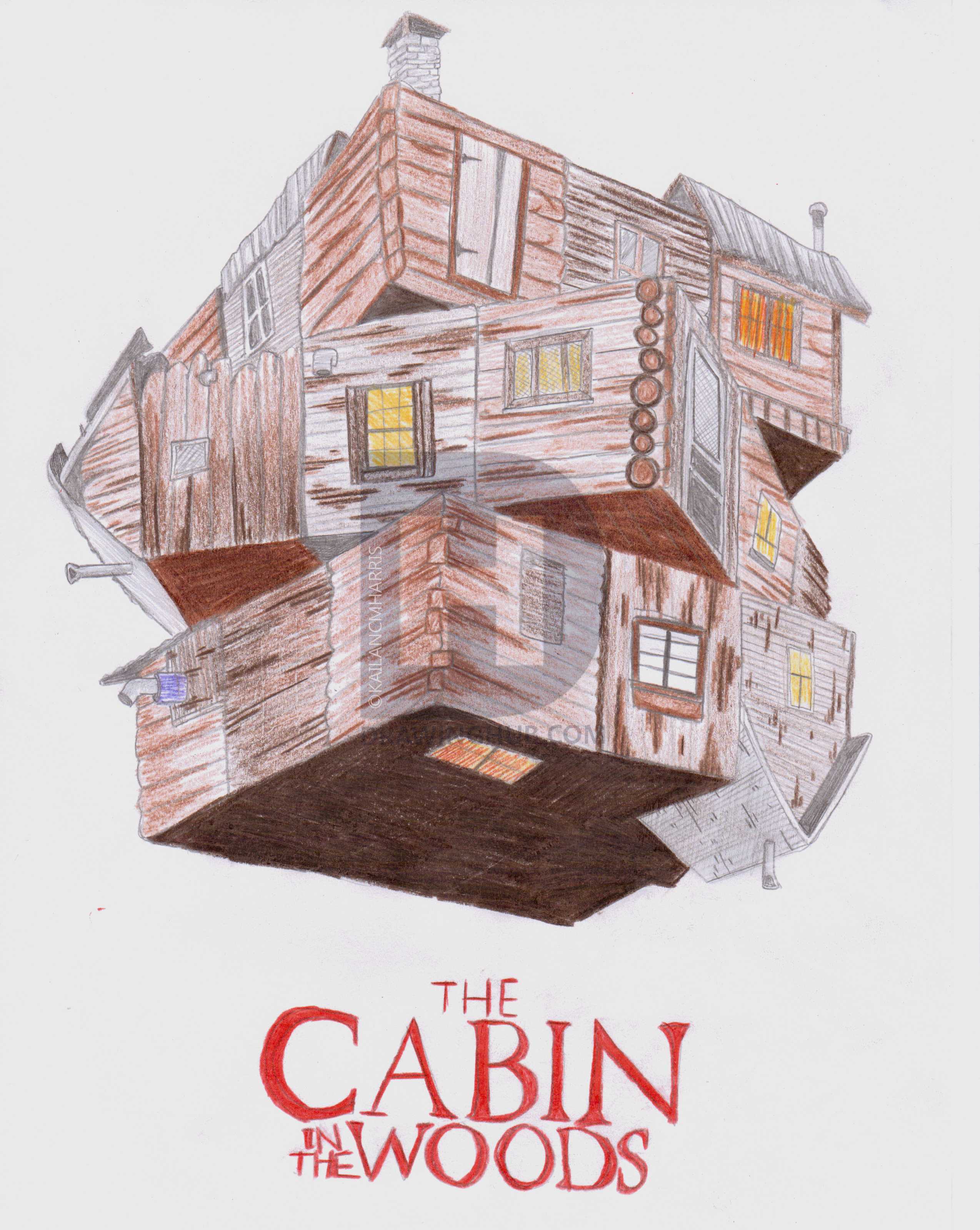 2548x3198 cabin in the woods drawing - Cabin In The Woods Drawing