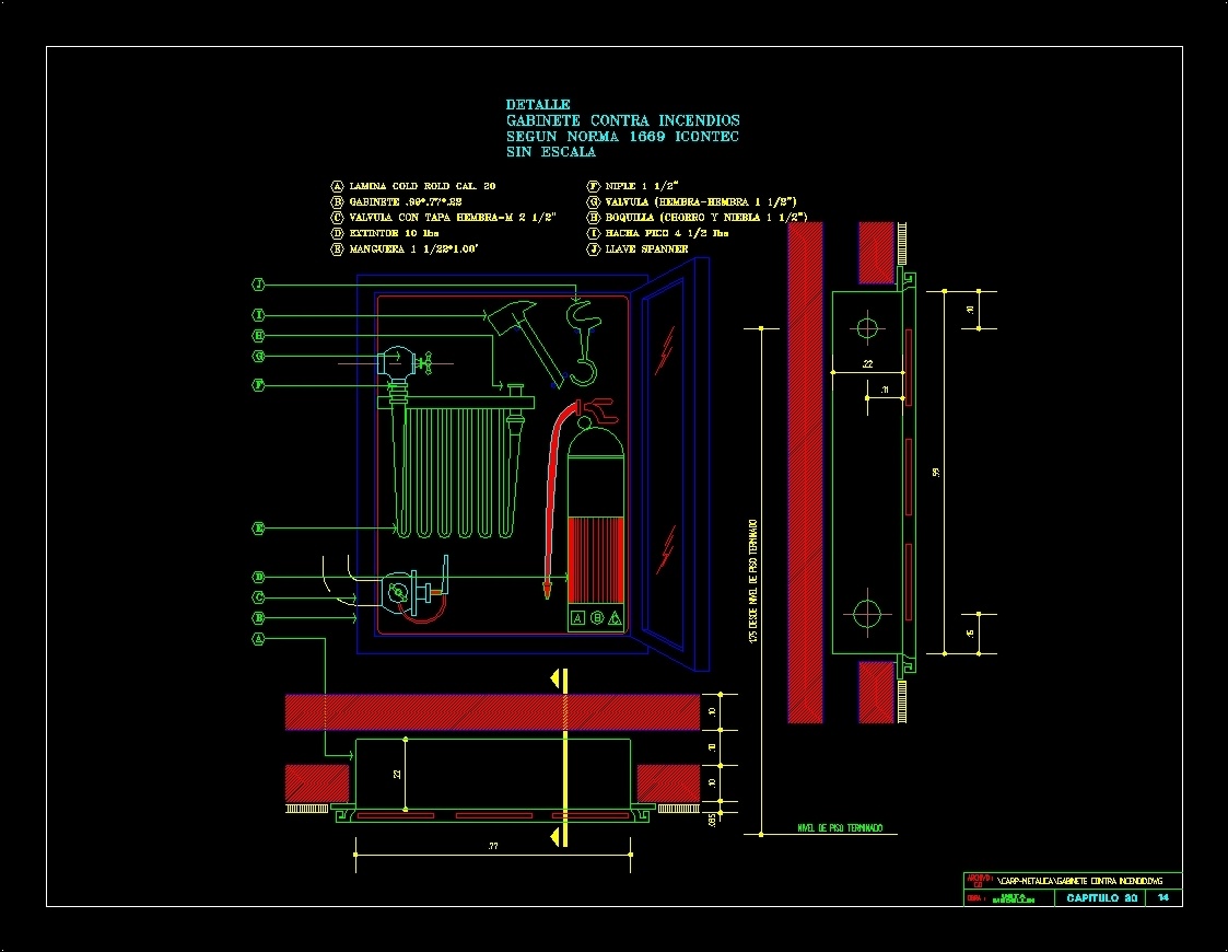 1123x870 cabinets against fire dwg detail for autocad designs cad - Cabinet Detail Drawing
