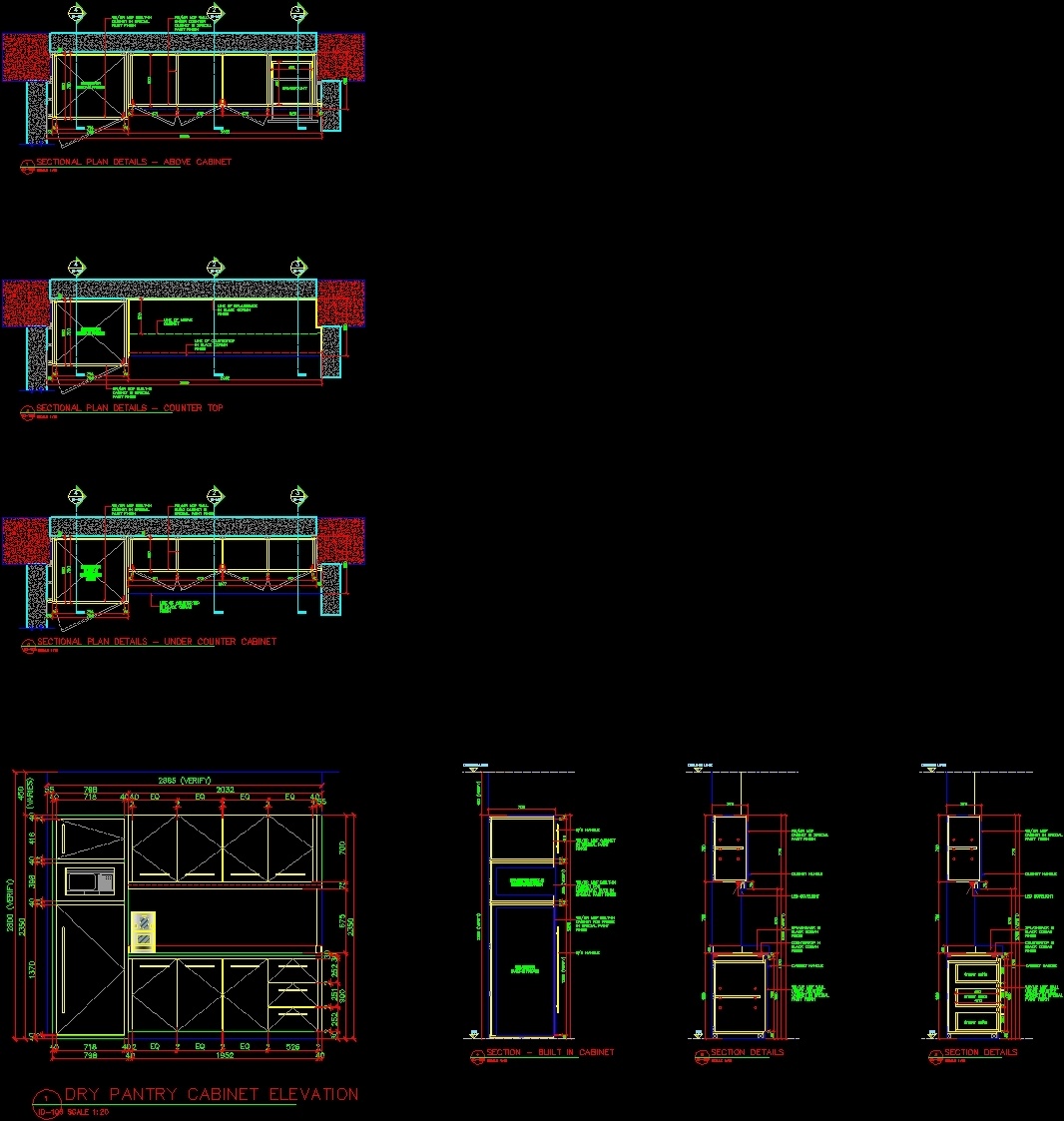 1066x1123 details dry pantry - Cabinet Detail Drawing