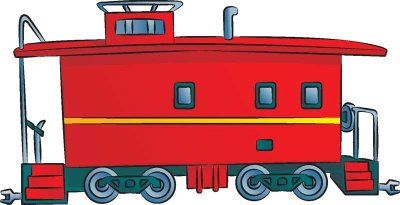 400x205 how to draw cabooses in steps for the kids train drawing - Caboose Drawing