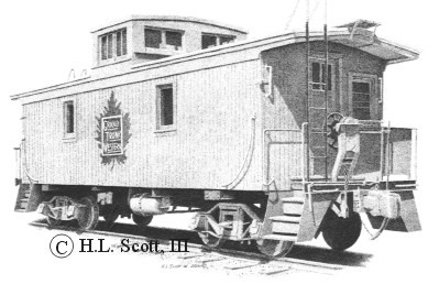 399x258 a drawing of a duplicate of our caboose scrappy clinton - Caboose Drawing