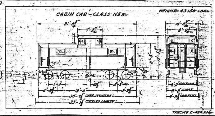 692x373 prr caboose drawing c train blueprints railroad - Caboose Drawing