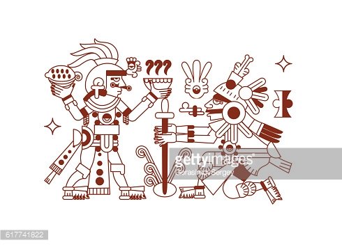 490x352 sketch drawing aztec cacao bean, leaves, nibs, pattern for choco - Cacao Drawing