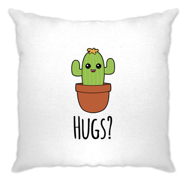 640x640 cute cactus wants hugs cartoon drawing kawaii anime cushion cover - Cactus Cartoon Drawing
