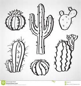 280x300 Line Drawing Of Cactus - Cactus Drawing