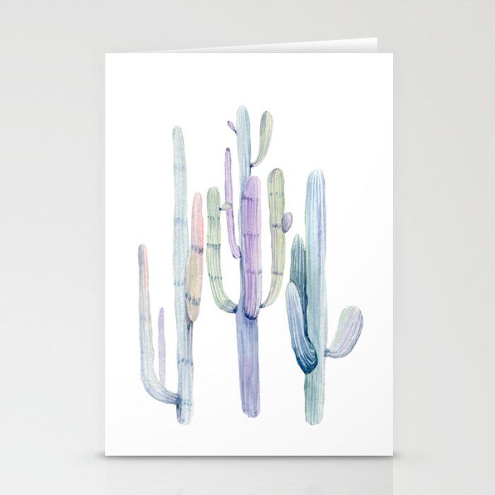 700x700 minimalist cactus drawing watercolor painting turquoise cacti - Cactus Drawing