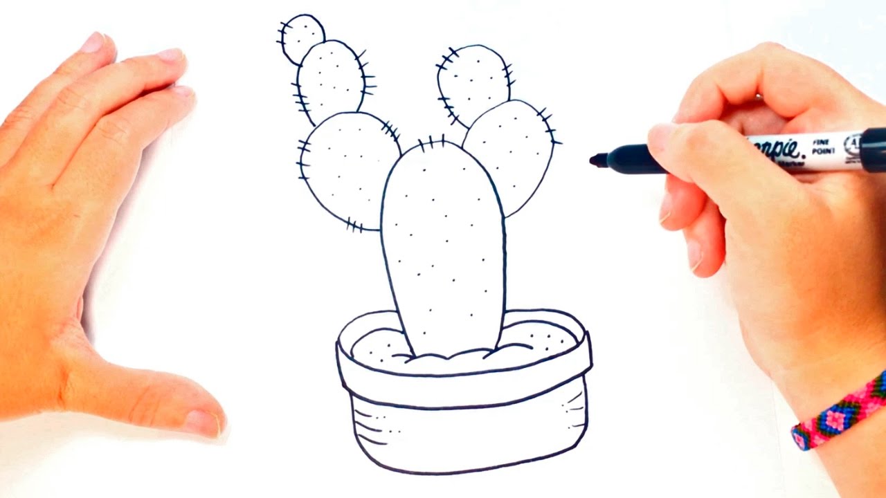 1280x720 how to draw a cactus for kids cactus easy draw tutorial - Cactus Drawing Easy