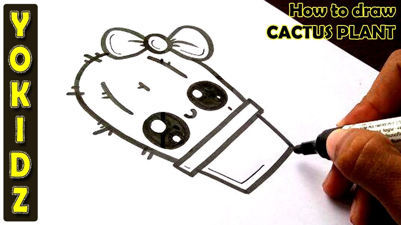 1280x720 How To Draw Cactus Plant - Cactus Plant Drawing