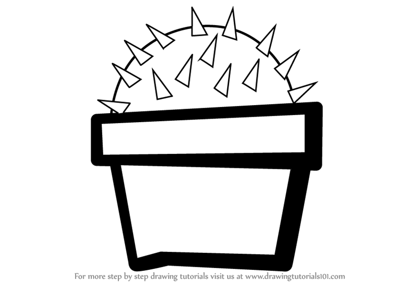 800x567 Learn How To Draw A Cactus Plant For Kids - Cactus Plant Drawing