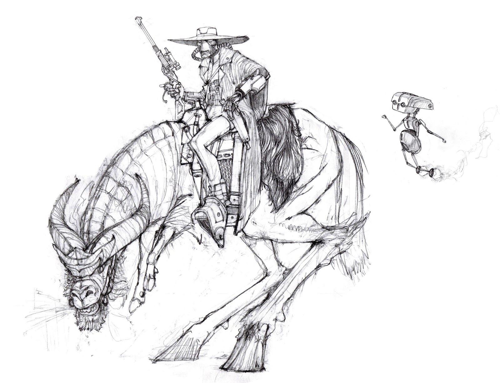 1600x1227 planet pulp celebrating pulp culture cad bane - Cad Bane Drawing