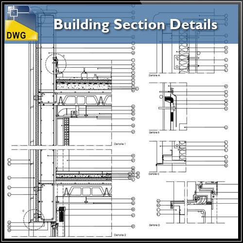 500x500 building section detail cad design free cad blocks,drawings - Cad Building Drawing