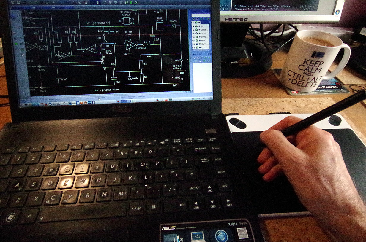 1232x816 captain bodgit using a wacom tablet on linux - Cad Drawing Tablet