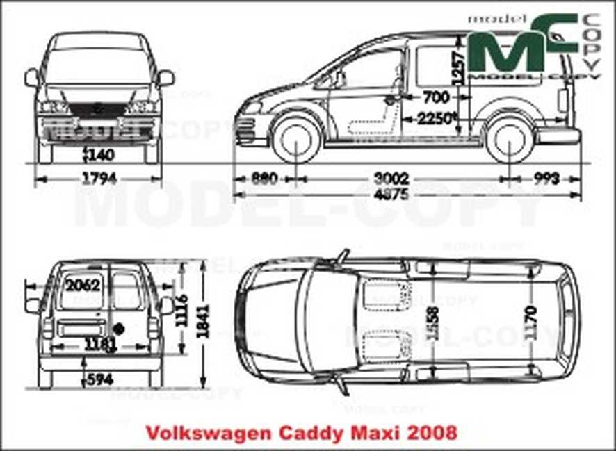 886x649 volkswagen caddy maxi - Caddy Drawing
