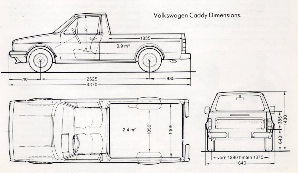 1141x662 Vw Caddy - Caddy Drawing
