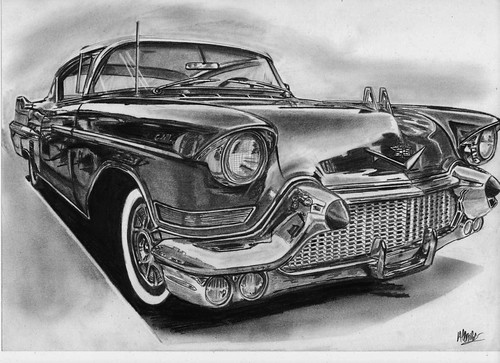 Cadillac Drawing at PaintingValley.com | Explore collection of Cadillac ...