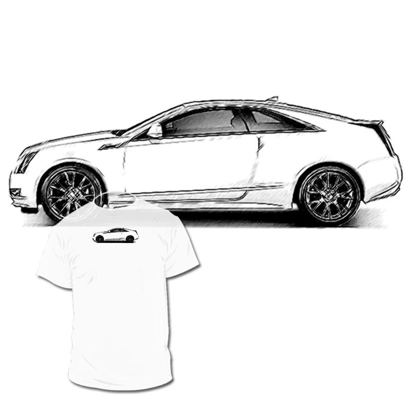 794x794 cadillac cts drawing t shirt elr xts ats srx escalade etsy - Cadillac Drawing