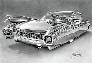 300x207 cadillac drawing drawing - Cadillac Drawing