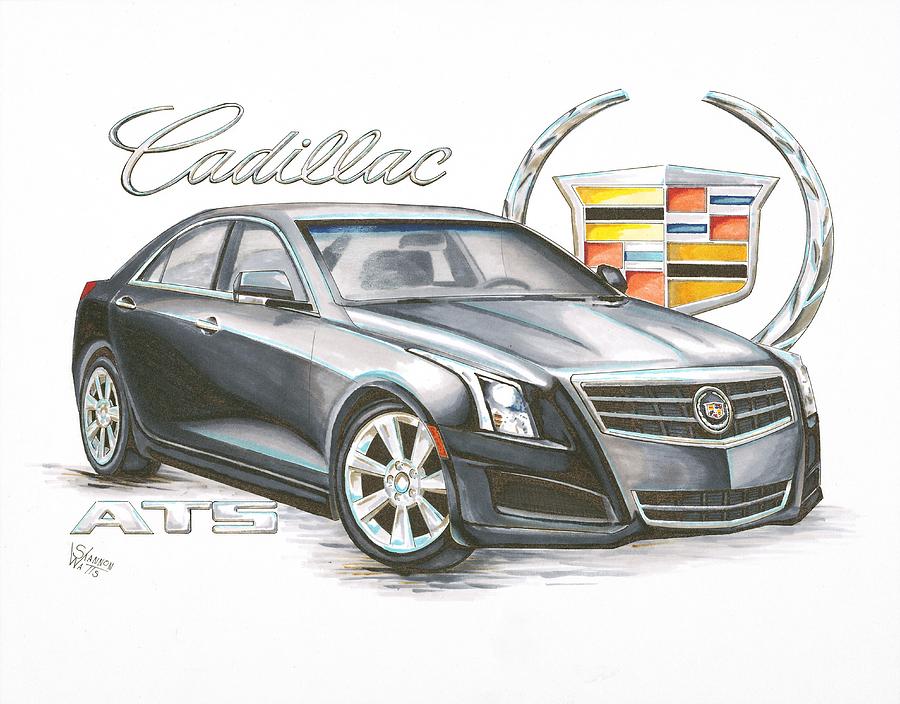 900x704 cadillac ats drawing - Cadillac Drawing