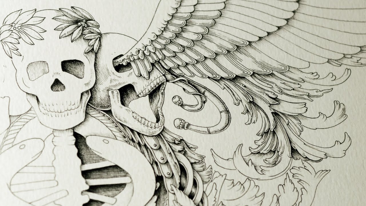 1280x720 caduceus speed drawing - Caduceus Drawing