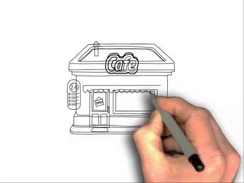 480x360 how to draw a cafe - Cafe Drawing