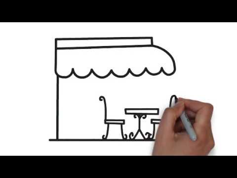 480x360 how to draw a home cafe very easy step - Cafe Drawing
