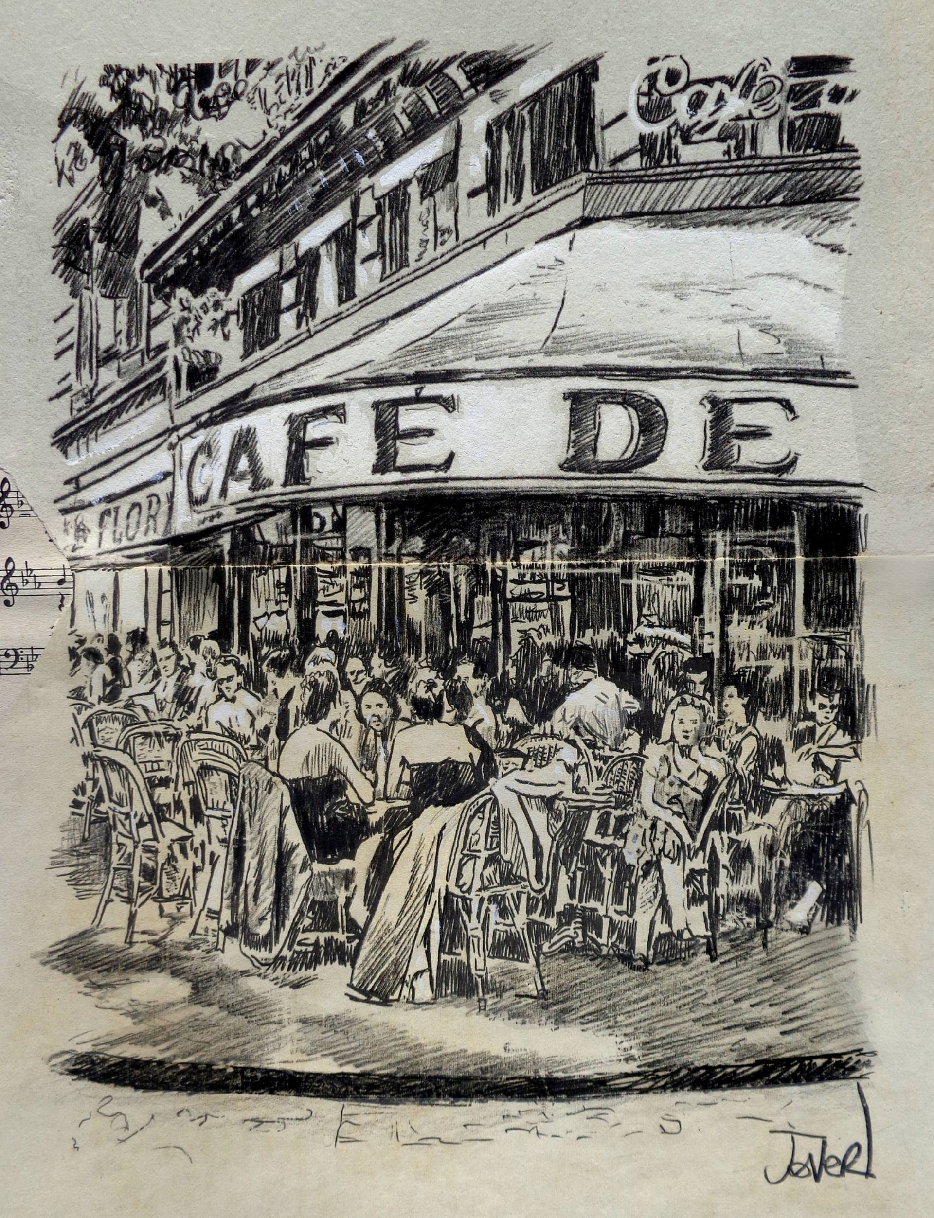 1920x2505 cafe drawing - Cafe Drawing