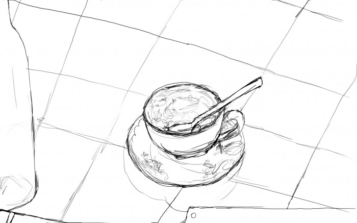 700x437 cafe drawings - Cafe Drawing