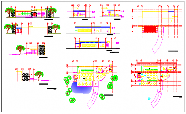 650x400 cafeteria design drawing - Cafeteria Drawing