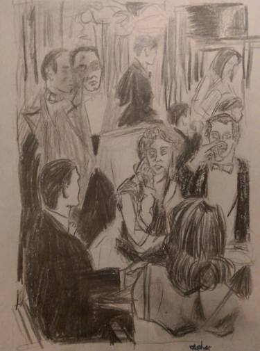 375x505 overview of the cafeteria of the bolshoi theatre in moscow drawing - Cafeteria Drawing