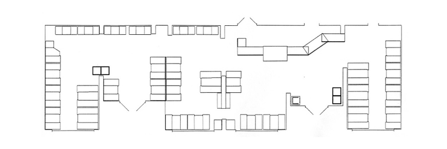 900x300 plan view example drawings to facilitate customer purchasing - Cafeteria Drawing