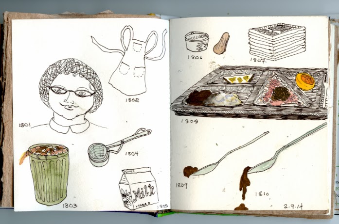 697x462 real life journals school cafeteria lunch and a puzzler - Cafeteria Drawing