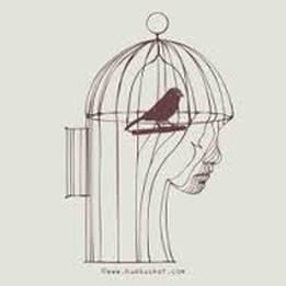 261x261 Figurative Language - Caged Bird Drawing