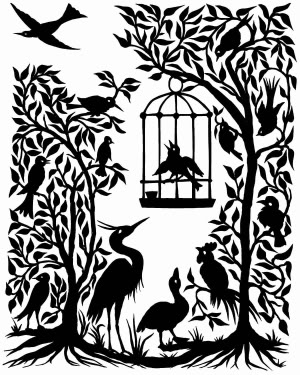 300x375 Know Why The Caged Bird Sings! Creative Nuisance - Caged Bird Drawing