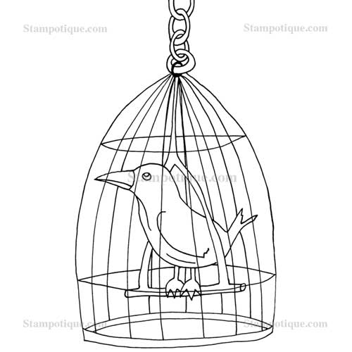 Caged Bird Drawing at Explore collection of Caged