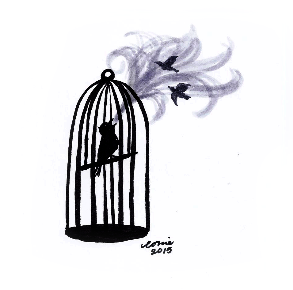 Caged Bird Drawing at Explore collection of Caged