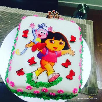 350x350 Dora Drawing Cake Parfait - Cake Design Drawing