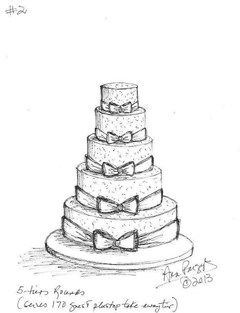 491x640 Design Drawing Cake For Free Download - Cake Design Drawing
