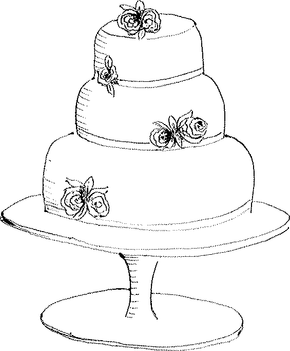 565x682 fancy triple cake drawings cake drawing, drawings, cake - Cake Drawing