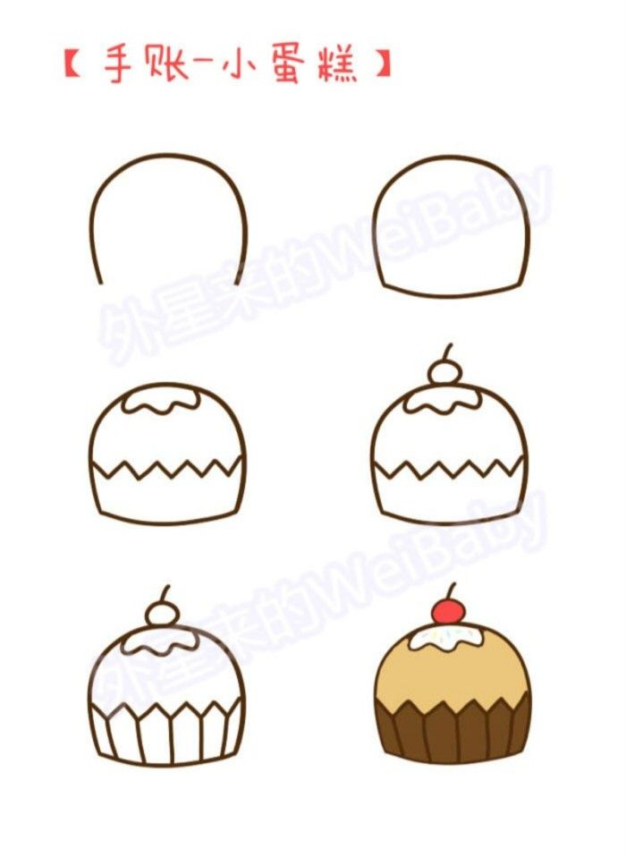 700x958 Pda Tutorial - Cake Drawing Easy