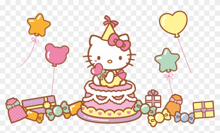 840x508 Hello Kitty Birthday Cake Drawing - Cake Drawing Images