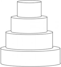 236x258 Tier Round Cake Template Free Downloadable Cake Templates - Cake Drawing Template