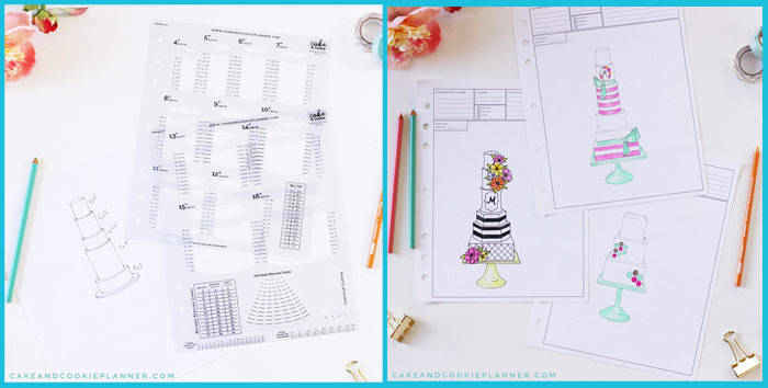 700x354 Cake Sketching Templates - Cake Drawing Template