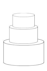183x276 Free Blank Cake Template - Cake Drawing Template