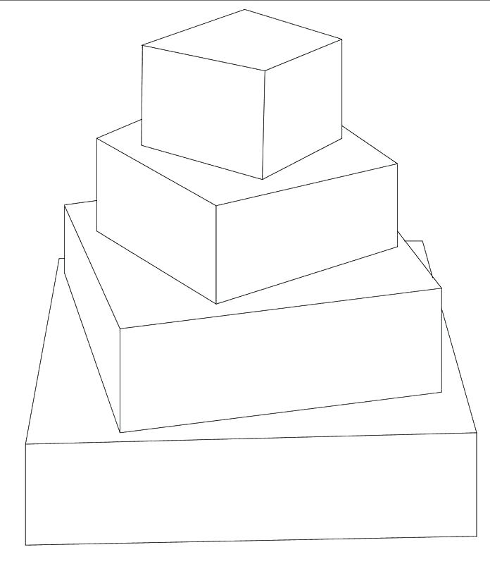 696x800 Square Cake Template - Cake Drawing Template