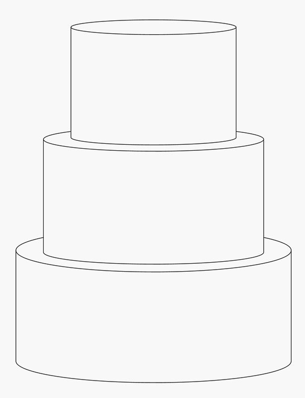 614x800 Tier Cake Template Cake In Cake Sketch, Cake Templates - Cake Drawing Template