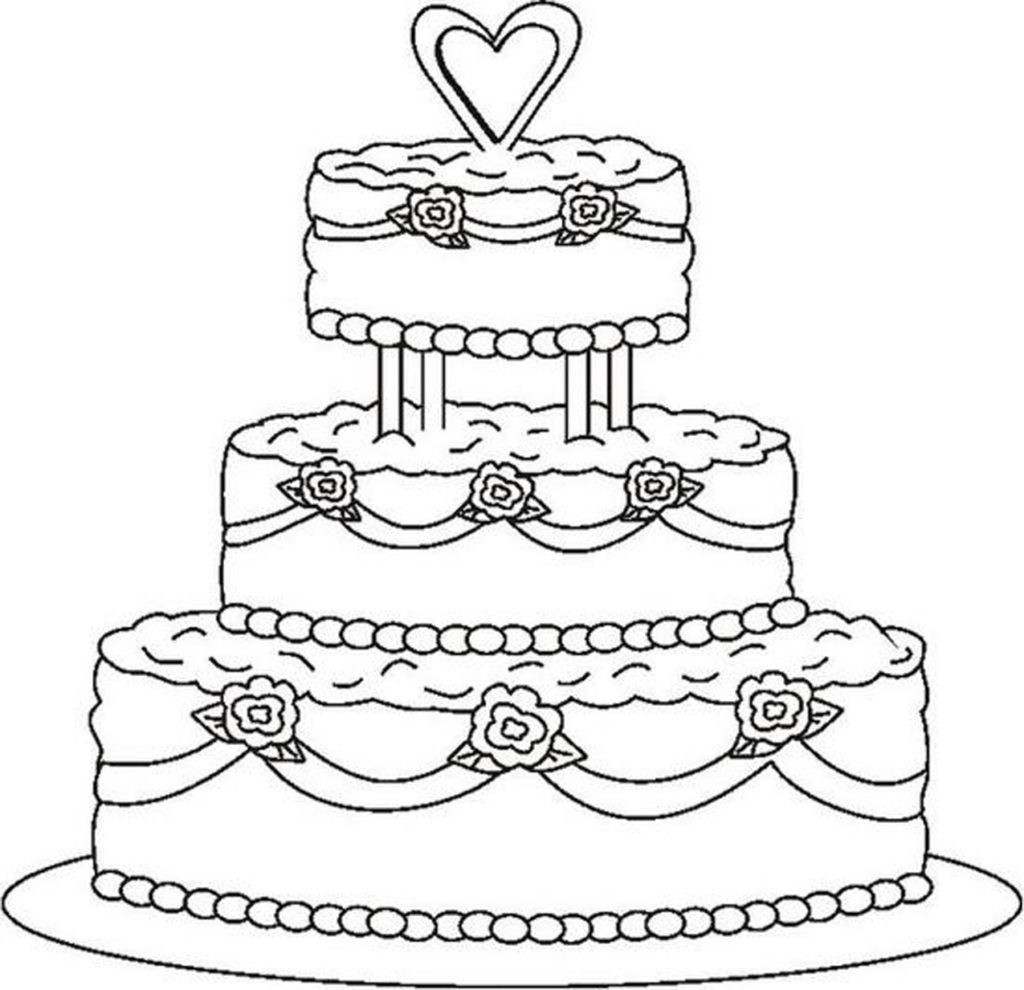 1024x990 Drawn Cake Line - Cake Line Drawing